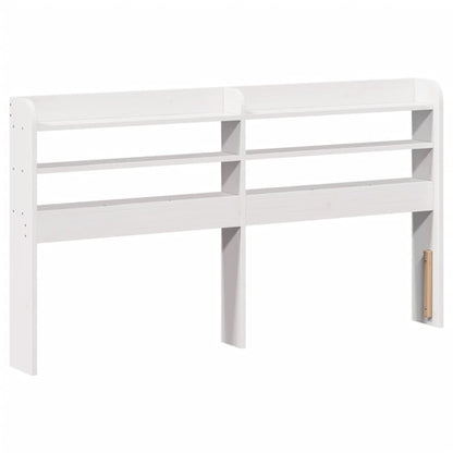 Bed Frame With Headboard Without Mattress White 140X200 Cm