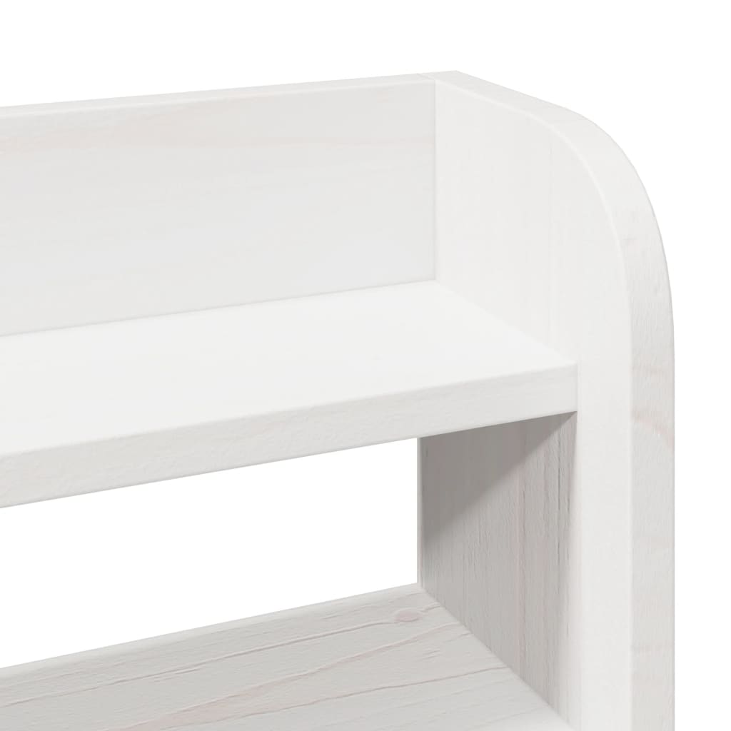 Bed Frame With Headboard Without Mattress White 140X200 Cm