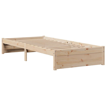 Bed Frame With Headboard Without Mattress 90X190 Cm Single