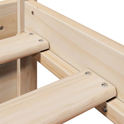 Bed Frame With Headboard Without Mattress 90X190 Cm Single