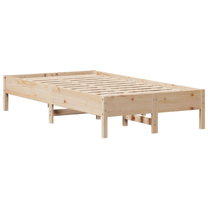 Bed Frame Without Mattress 90X190 Cm Single Solid Wood Pine