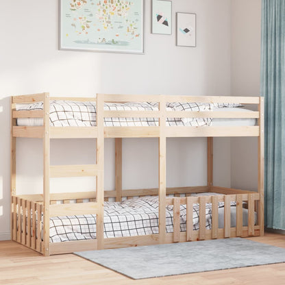 Bunk Bed 80X200 Cm Solid Wood Pine