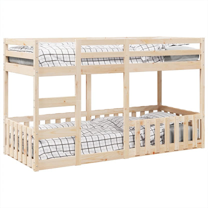 Bunk Bed 80X200 Cm Solid Wood Pine