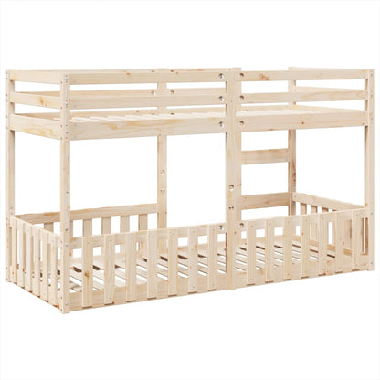 Bunk Bed 80X200 Cm Solid Wood Pine