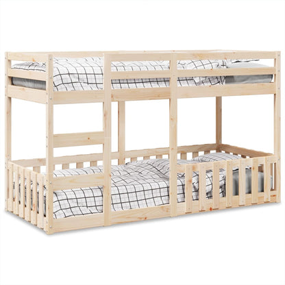 Bunk Bed 80X200 Cm Solid Wood Pine