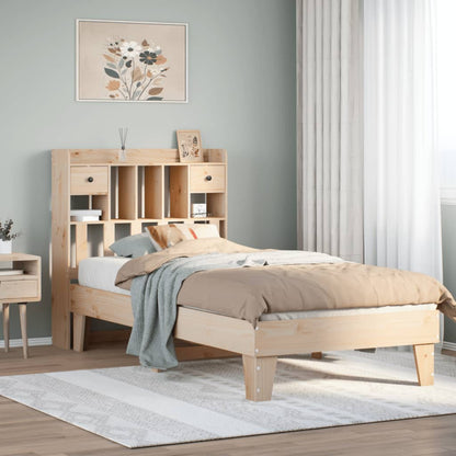 Bed Frame Without Mattress 90X190 Cm Single Solid Wood Pine