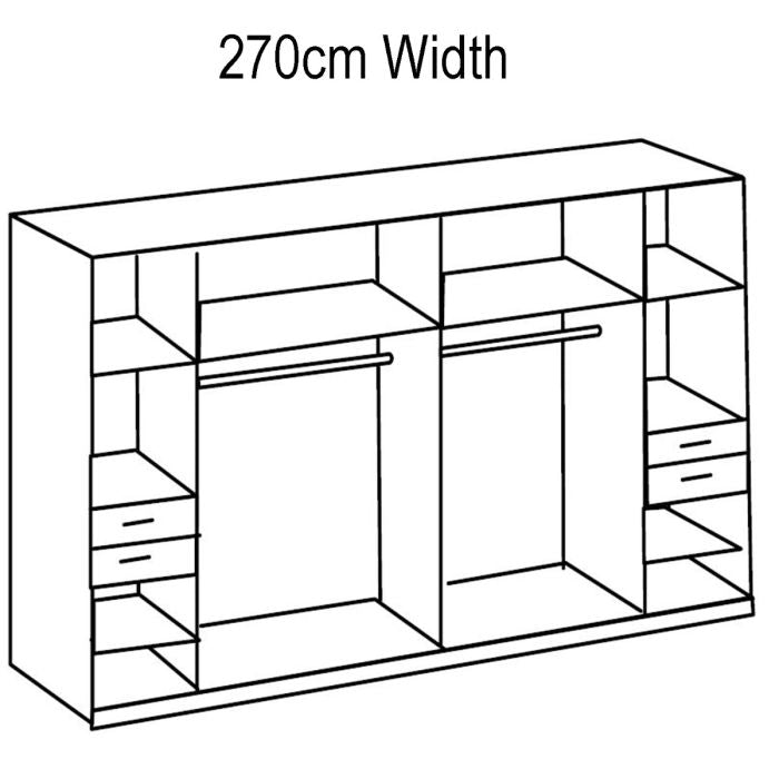 Fenton Planked Oak Wardrobe with 6 Doors and 4 Drawers | Spacious Storage Solution