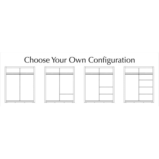 Contemporary Matt Grey Sliding Door Wardrobe with Ample Storage | Sliding | Matt Grey | LED Lighting, Shelves | 2 Doors | 120cm