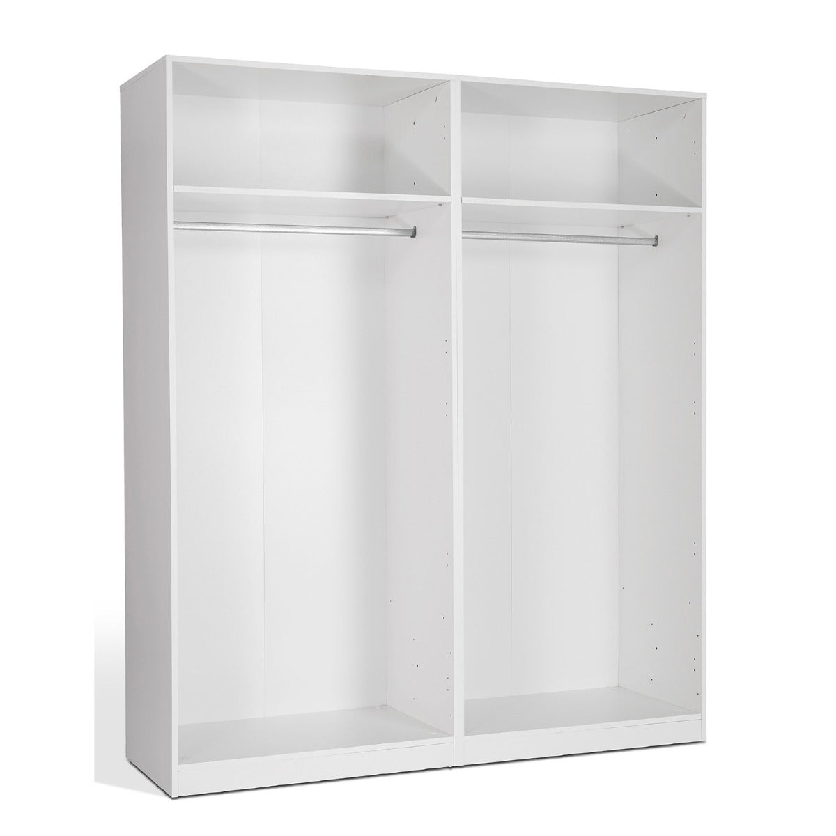 Contemporary White 4 Door Wardrobe with 4 Drawers - Ashburton Collection