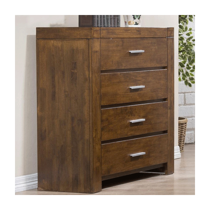 Dunstable Tallboy in Rustic Oak - 4 Drawer Chest