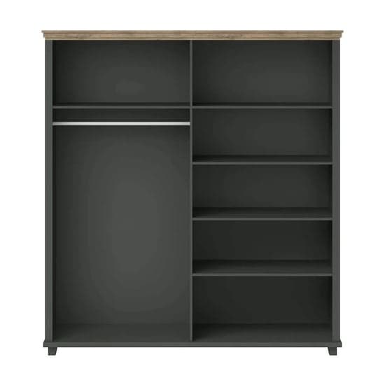 Green 4-Door Mirrored Wardrobe | Hinged | Green | Mirror & Shelves | 4 Doors | 200cm