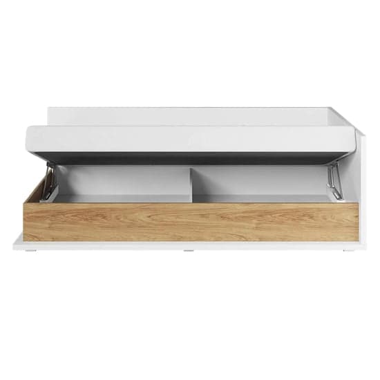 Natural Hickory Oak Kids Storage Bed with Right-Hand Configuration