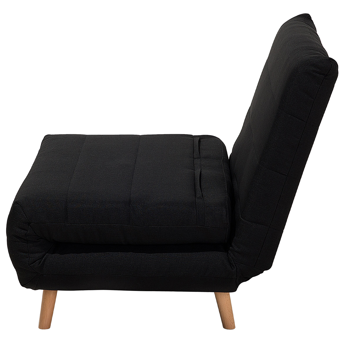 Compact Scandinavian Black Sofa Bed - 1 Seater Sleeper