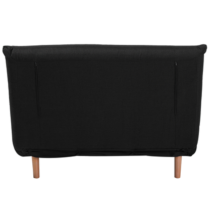 Compact Scandinavian Black Sofa Bed - 1 Seater Sleeper