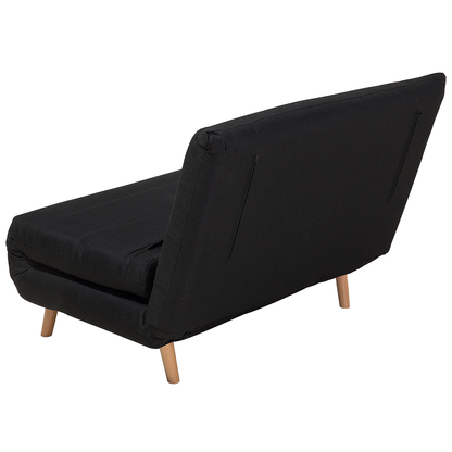 Compact Scandinavian Black Sofa Bed - 1 Seater Sleeper