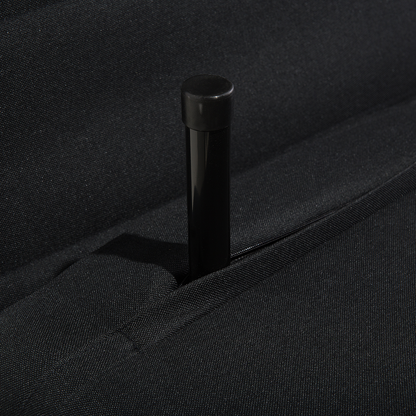 Compact Scandinavian Black Sofa Bed - 1 Seater Sleeper