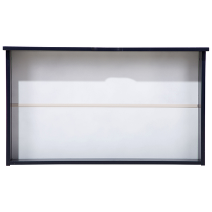 Navy Blue Solid Wood Underbed Storage Drawers with Wheels - Set of 2