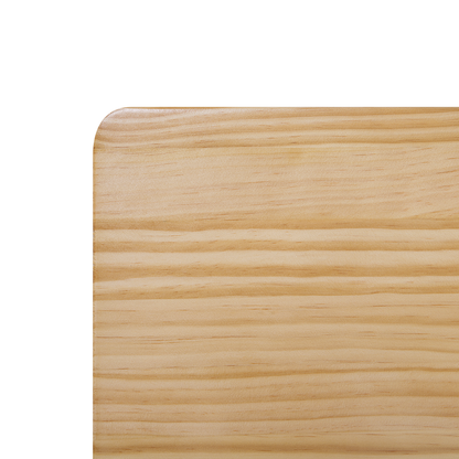 Minimalist Light Pine Super King Bed Frame with Slatted Headboard