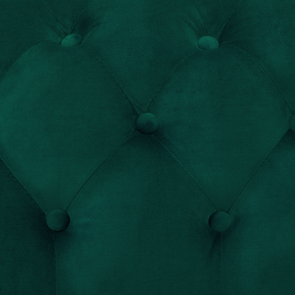 Emerald Green Velvet Chesterfield 3-Seater Sofa