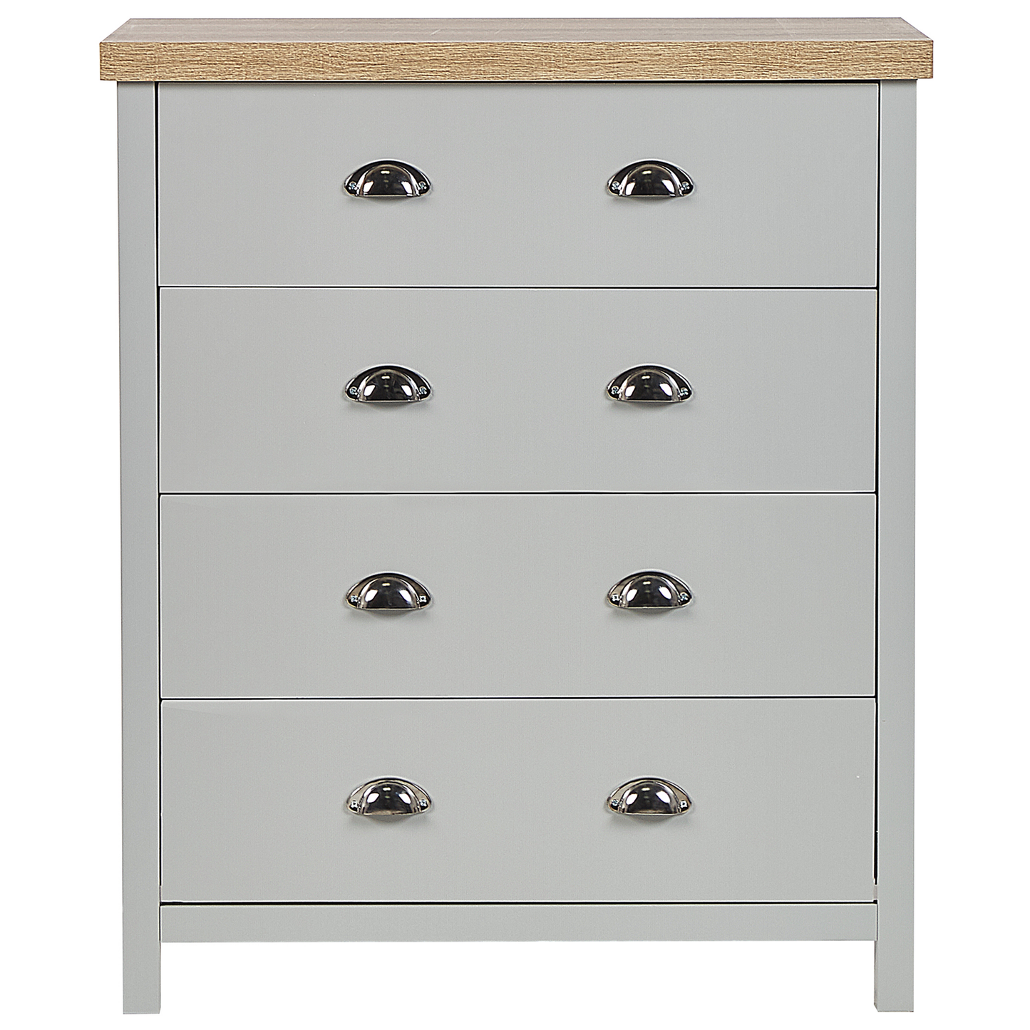 Scandinavian Grey Chest of Drawers with Soft Closing Mechanism