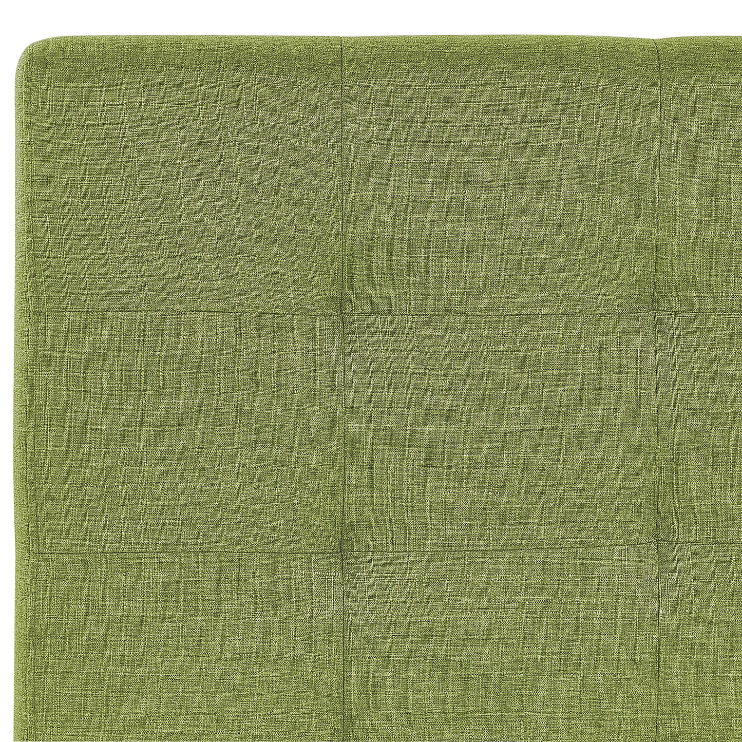 Luxurious Green Fabric EU King Size Waterbed with Padded Headrest
