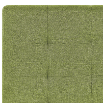 Luxurious Green Fabric EU King Size Waterbed with Padded Headrest