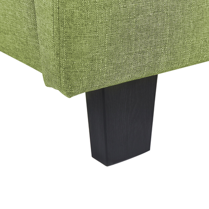 Luxurious Green Fabric EU King Size Waterbed with Padded Headrest