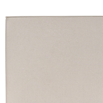 Beige Fabric King Size Ottoman Bed with Storage & Slatted Frame