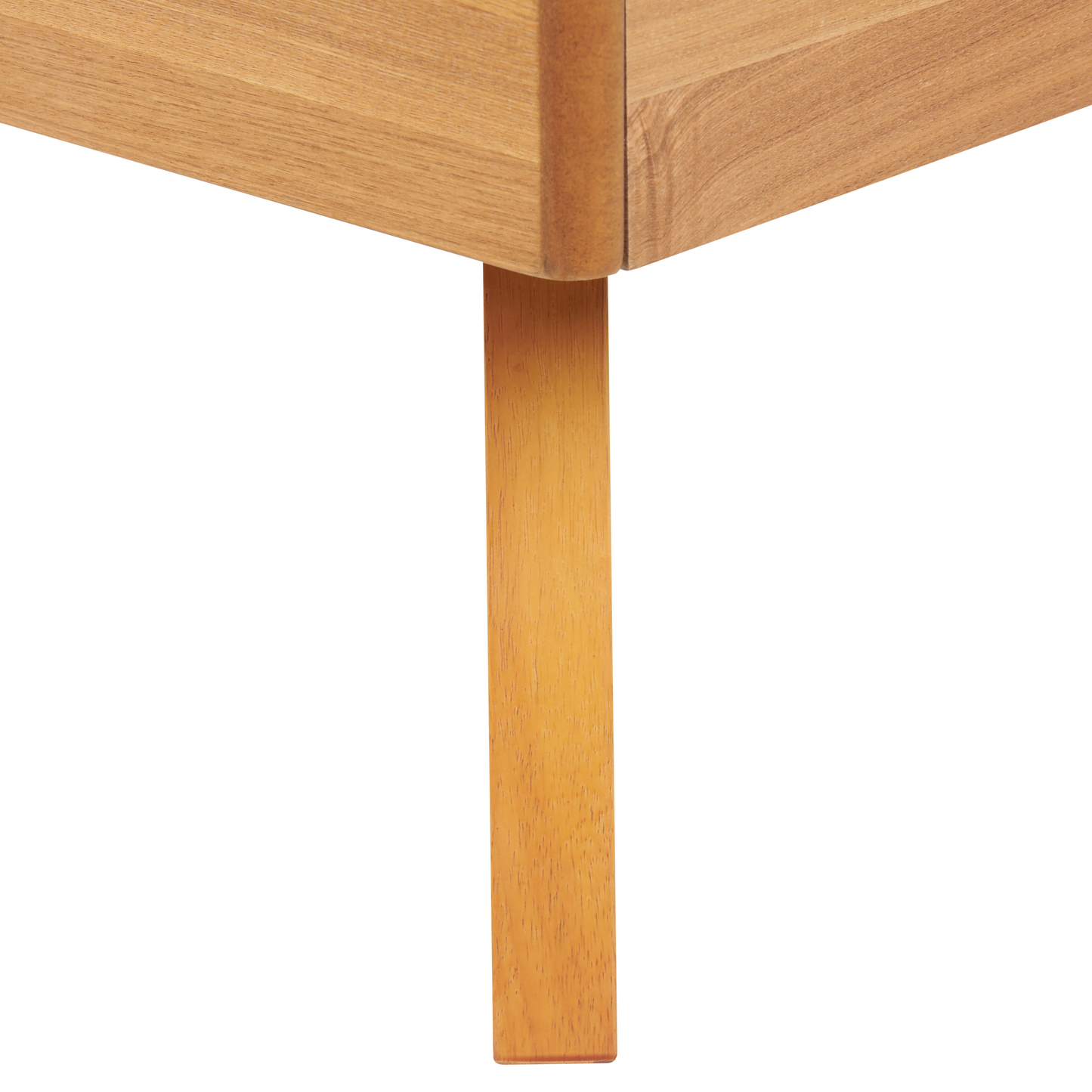 Scandinavian Minimalist Double Bed Frame in Light Wood MDF
