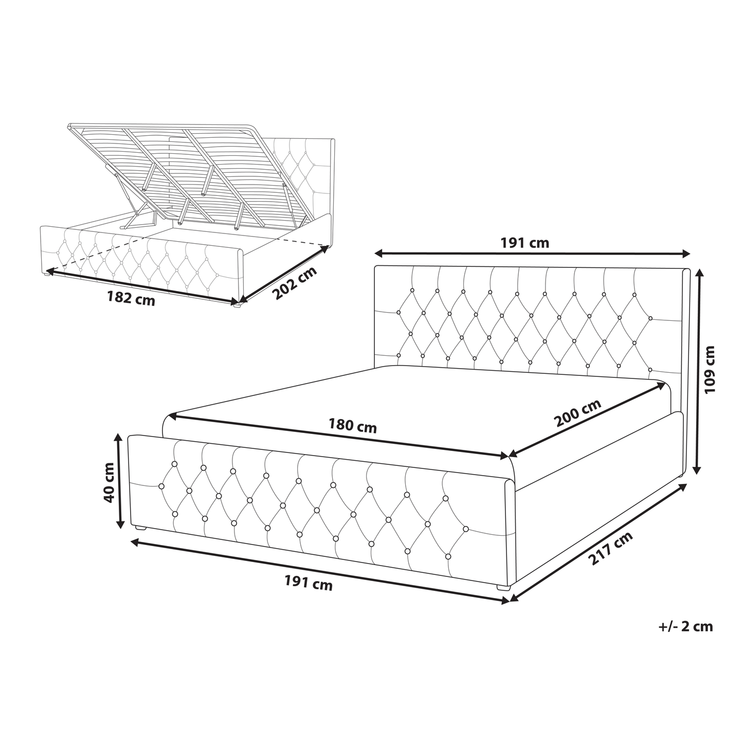 Luxurious Taupe Velvet Super King Bed Frame with Storage