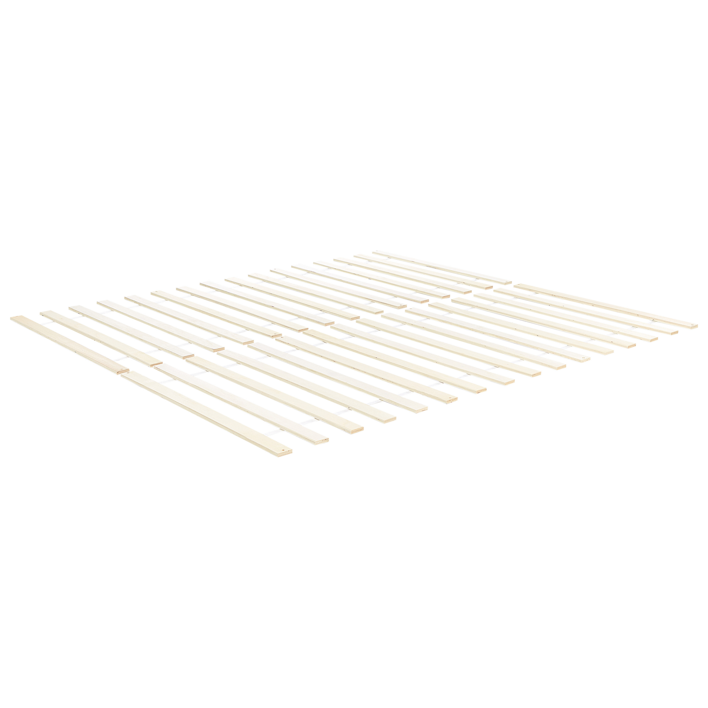 Minimalist Light Pine Super King Bed Frame with Slatted Headboard