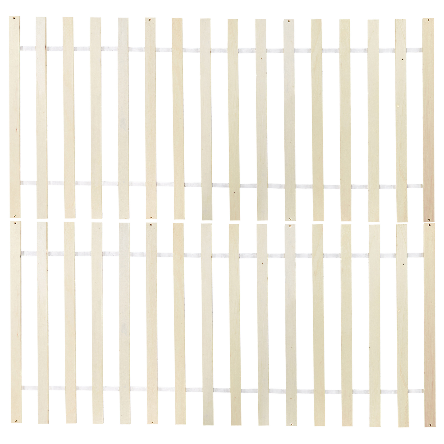 Minimalist Light Pine Super King Bed Frame with Slatted Headboard