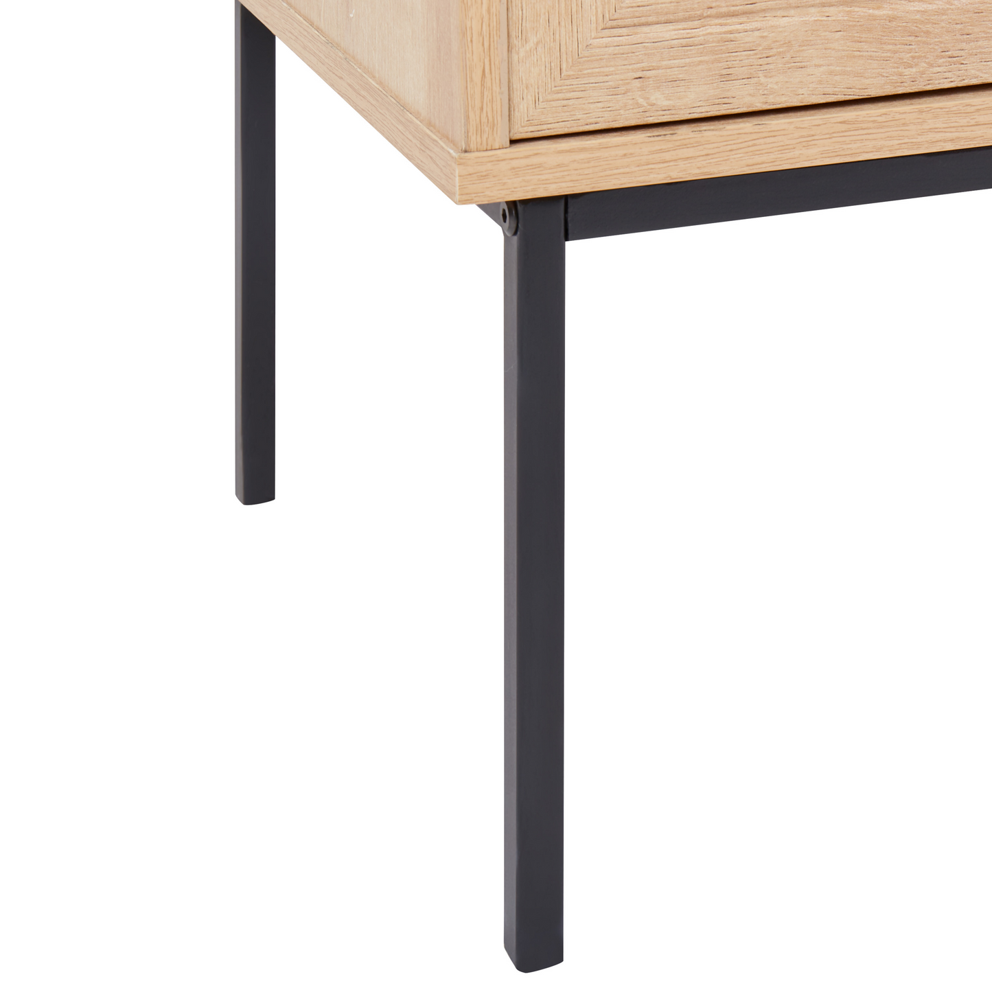 Boho Rattan 6-Drawer Chest with Metal Legs