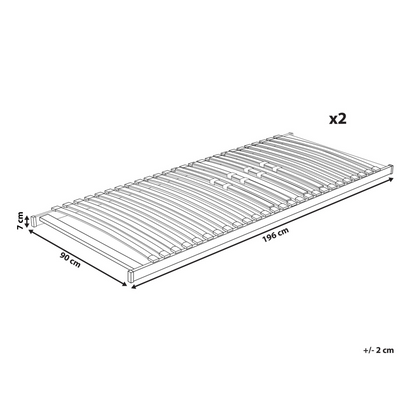 Super King Size Wooden Bed Frame with Sprung Slats
