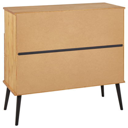 Modern 4-Drawer Pine Wood Chest for Stylish Living Spaces